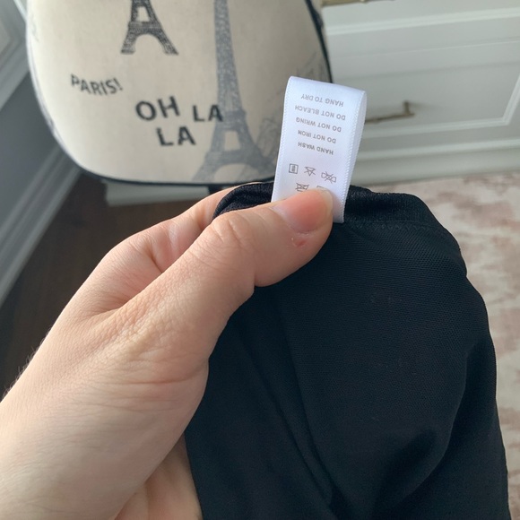 Vintage 90’S WESTERN COLLECTION Black Crossover V-Neck Short Sleeve shirt SZ M - Picture 14 of 14